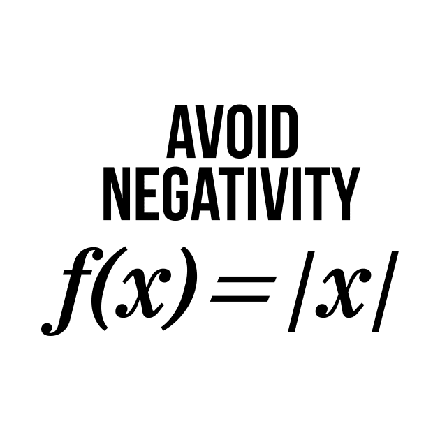 Avoid Negativity Math Equation Shirt Funny Math Teacher Gift by RedYolk