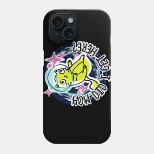 Space Cat Lost in the Cosmos Phone Case