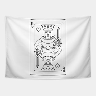 King of heart Tapestry