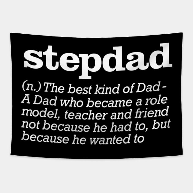 Mens Stepdad Definition Stepfather Gift From Kids T shirt Tapestry by Tisine