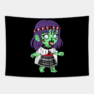 Māori Zombie Tapestry