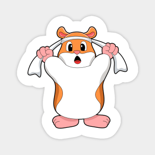 Hamster with Towel Magnet