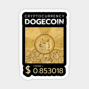 dogecoin currency meme Magnet