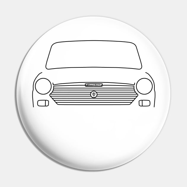 Austin 1100 classic car outline graphic (black) Pin by soitwouldseem