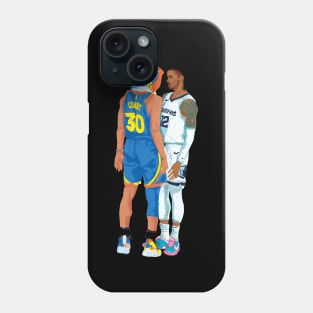 Ja morant x Steph curry - black Phone Case