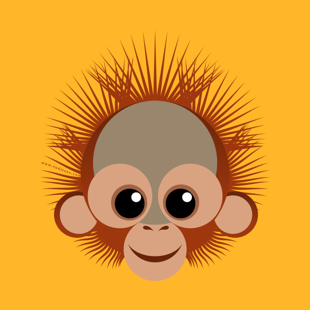 Baby orangutan by tuditees