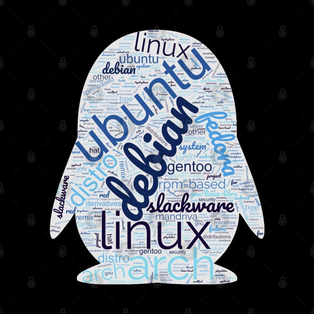 Linux wordcloud by Warp9