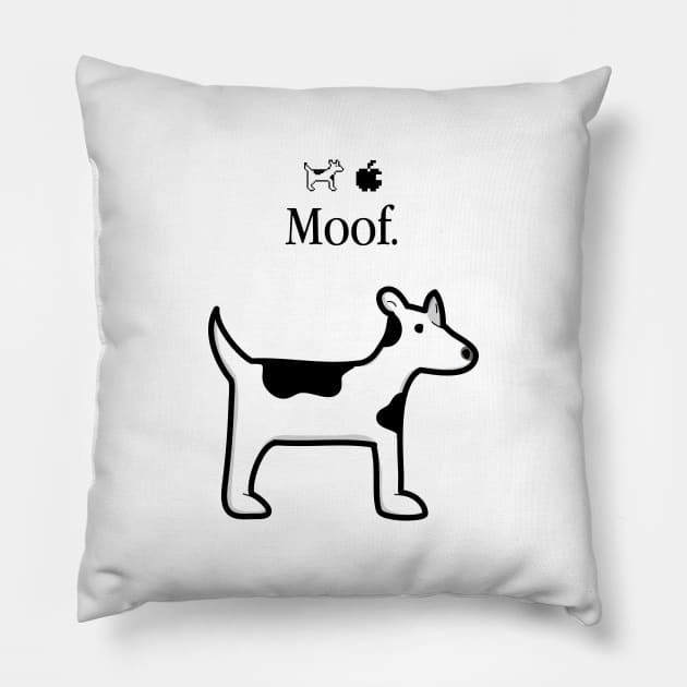 Moof Dog Pillow by RRigamondi