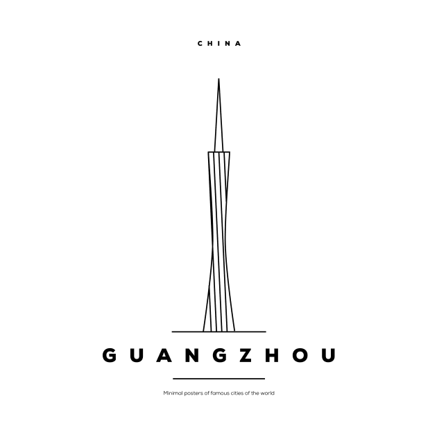 Guangzhou Minimal Black Line Design by kursatunsal
