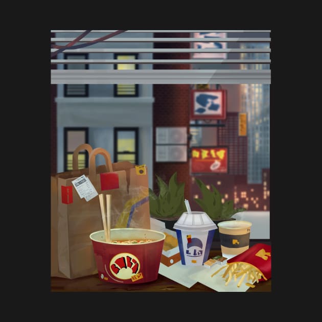 Lofi chill fastfood by SorokinaAnny