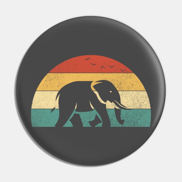 Sunset elephant landscape savanna vintage retro Pin by The D Family