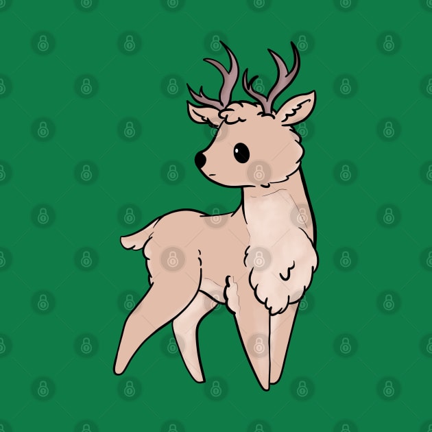 Cute Deer cartoon by Uwaki