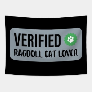 Verified Ragdoll Cat | Gift Ideas | Blue Kittens Check Tapestry