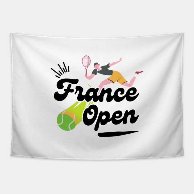 French Open - Tennis Championship Tapestry by iCutTee