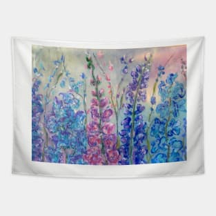 Blue flowers Tapestry