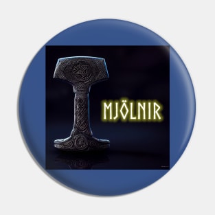 Mighty Mjolnir Thor Hammer Norse Pin