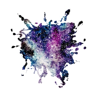 Watercolor Galaxy in Blot T-Shirt