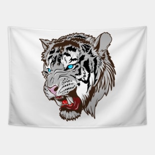 Bengal Tiger white Tapestry