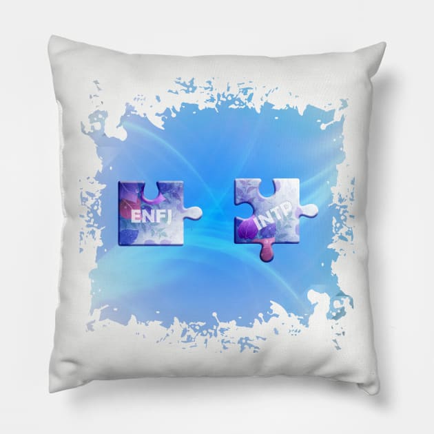 ENFJ - INTP Pillow by flings