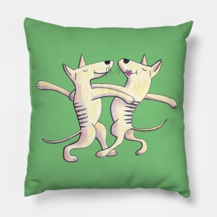 Thylacine as Ballroom Dancer Pillow