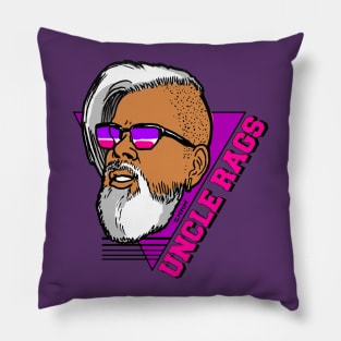 Classic Uncle Rags with Typeface Pillow