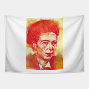 SIMONE DE BEAUVOIR - watercolor portrait.2 Tapestry