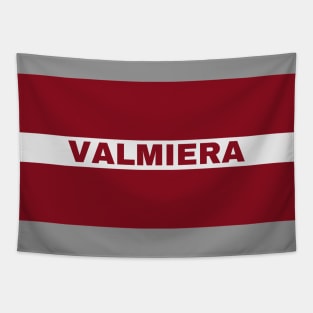 Valmiera City in Latvian Flag Tapestry