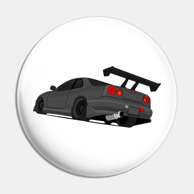 SKYLINE GTR R34 DARK-GREY Pin by VENZ0LIC