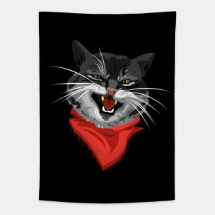 The Cat with a golden tooth Tapestry