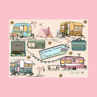 Flamingo Travel Trailer Park T-Shirt