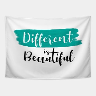 'Different Is Beautiful' Autism Awareness Shirt Tapestry