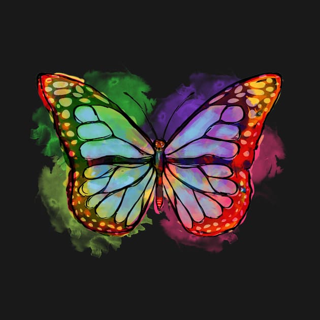 Art Academia Aesthetic Watercolor Butterfly by Alex21