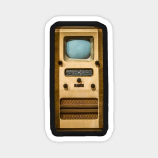 Isolated Vintage TV Magnet