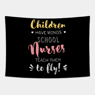 School Nurse Gifts - Beautiful Wings Quote Tapestry