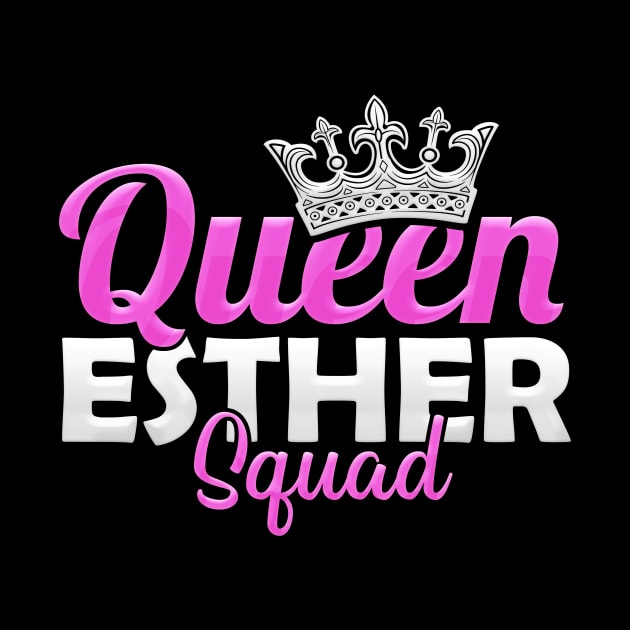 Humorous Queen Esther Squad Jewish Party & Carnival Design by Therapy for Christians