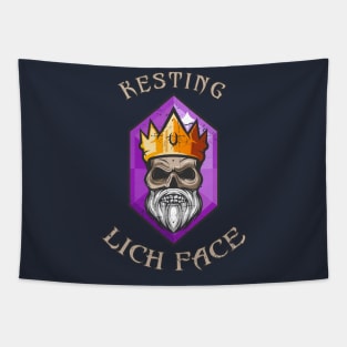 Resting Lich Face for Nerdy Role playing Games Tapestry