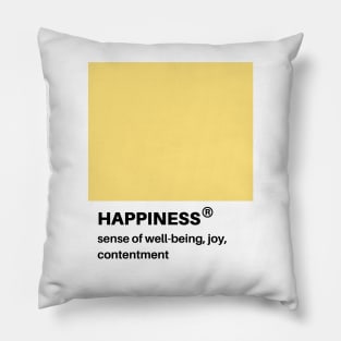 happiness pantone swatch Pillow