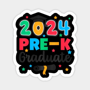 Class 2024 Pre-K Graduate Preschool Graduation Kids Summer Magnet