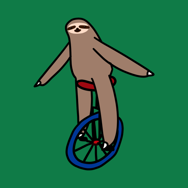 Unicycle Sloth by saradaboru