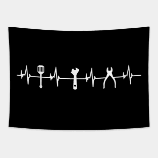 Tool mechanic heartbeat toolmaker Tapestry