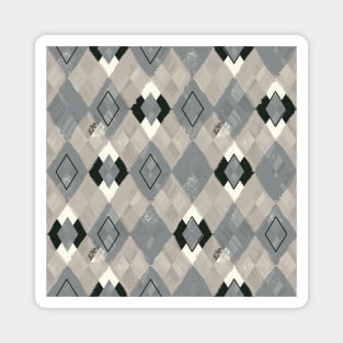 Watercolor Argyle Magnet