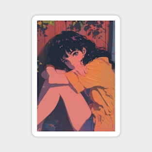 Chill Lofi Girl Magnet