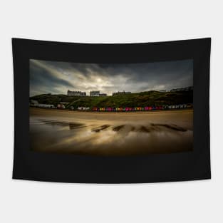 Saltburn Beach Huts Tapestry