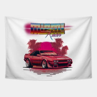 Retro sports car 80's. Miami Racer Tapestry