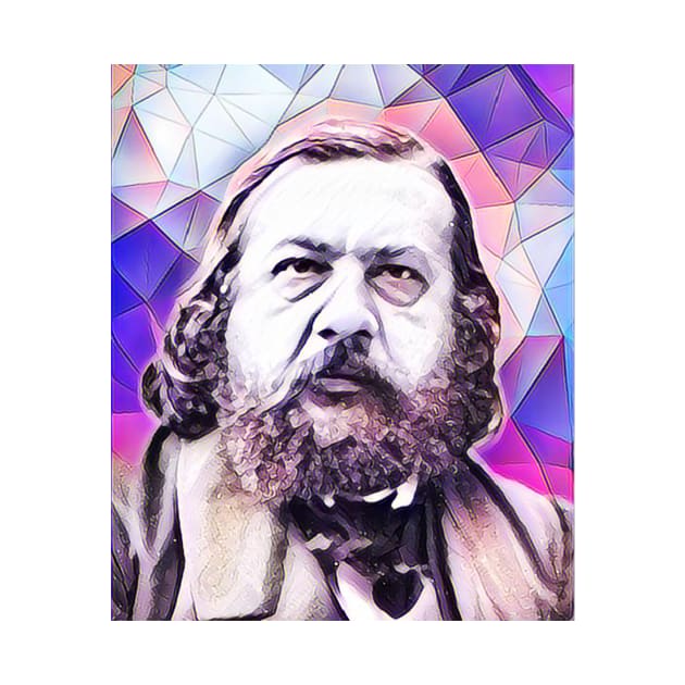 Theophile Gautier Pink Portrait | Theophile Gautier Artwork 8 by JustLit