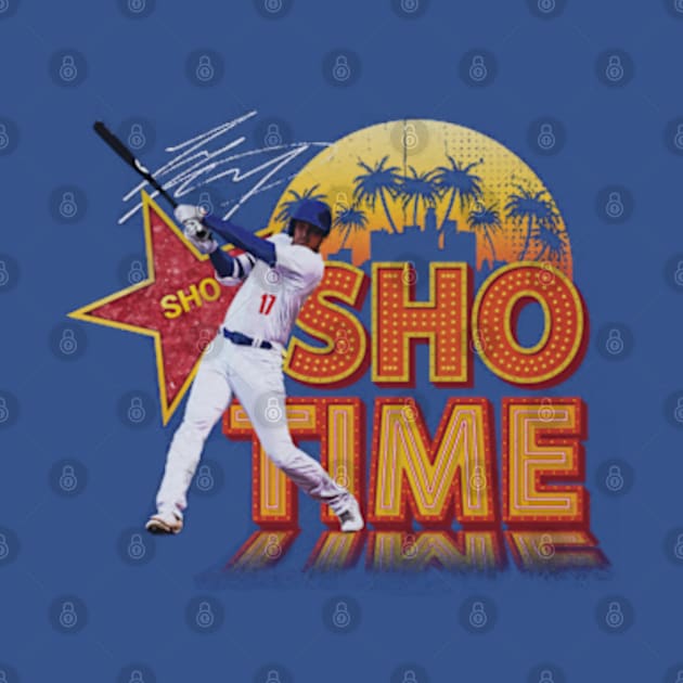 Shohei Ohtani Los Angeles D Sho Time Sign by Jesse Gorrell