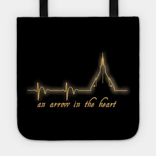 Arrow in the Heart Yellow Tote