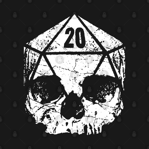 Dice Skull RPG Gaming D20 by DnlDesigns