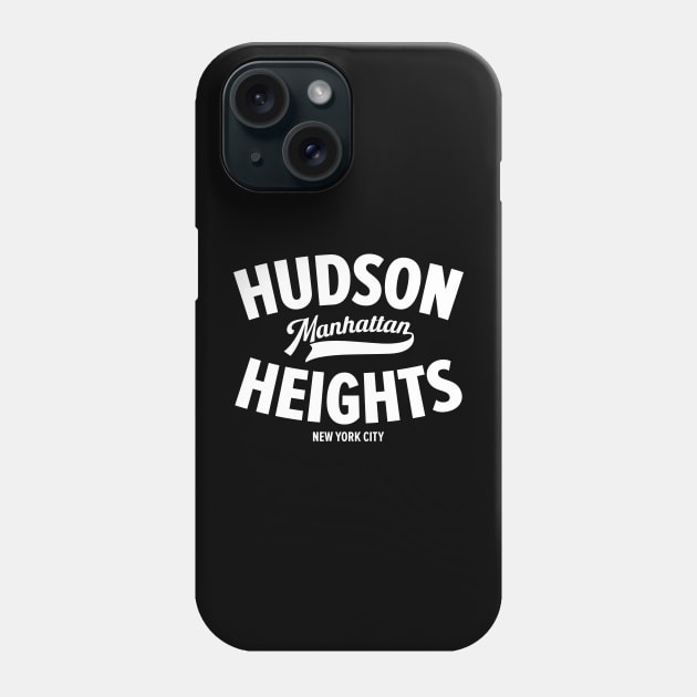 Hudson Heights Minimalist Neighborhood Design -  Manhattan - New York City Phone Case by Boogosh