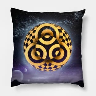 Sacred geometry - crop circle of Lake Ammer Pillow